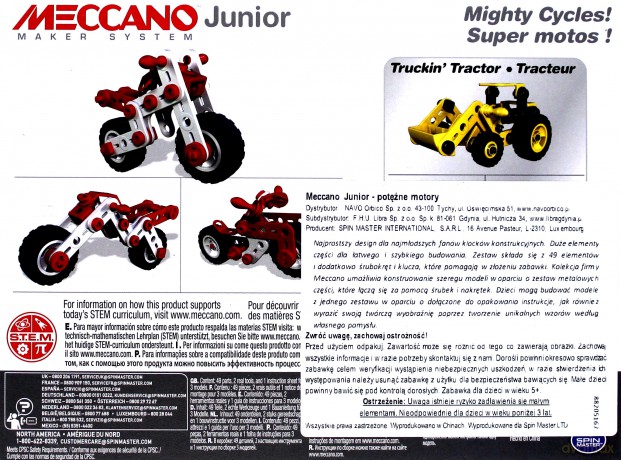 Meccano Junior potężne motory