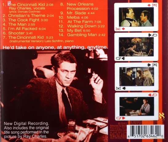 The Cincinnati Kid soundtrack (Lalo Schifrin) [CD]