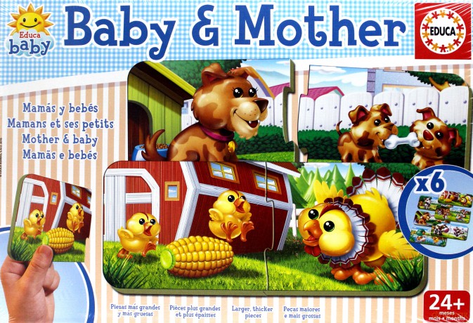 Puzzle dla dzieci Dziecko Mama