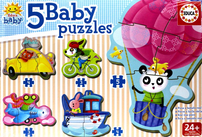 Puzzle dla dzieci zwierzęta pojazdach [PUZZLE]