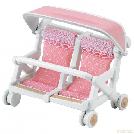 Sylvanian Families Podwójny wózek spacerowy