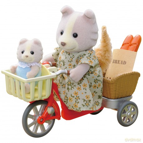 Sylvanian Families przejażdżka rowerowa mamą