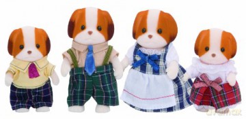 Sylvanian Families Rodzina łaciatych piesków