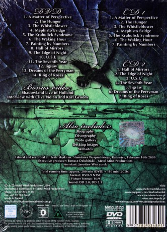 Shadowland: Edge Of Night [2CD]+[DVD]