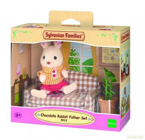 Sylvanian Families Zestaw tata królików czekoladowymi uszkami (kanapa)