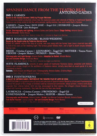 Antonio Gades: Spanish Dances From The Teatro Real [3DVD]