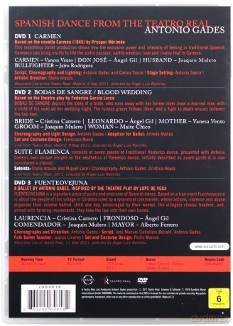 Antonio Gades: Spanish Dances From The Teatro Real [3DVD]