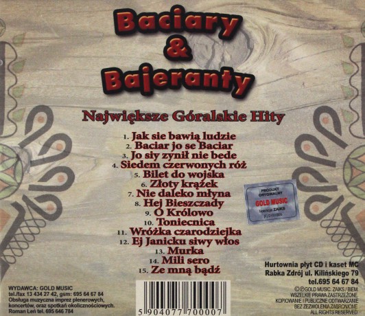 Baciary i Bajeranty: Największe Góralskie Hity [CD]