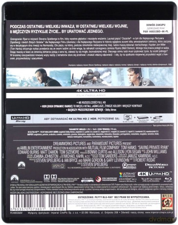 Szeregowiec Ryan [Blu-Ray 4K]