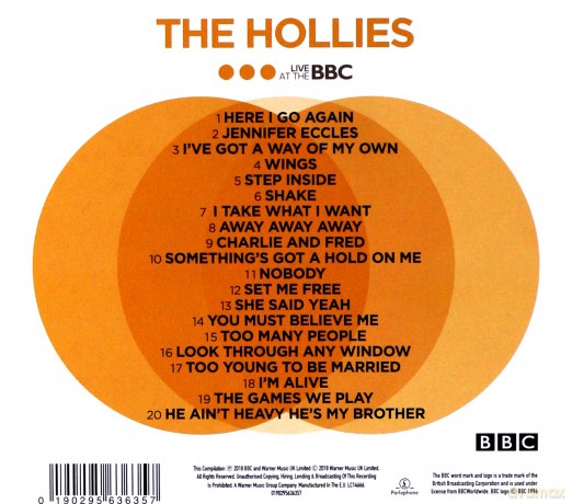 The Hollies: Live At The BBC [CD]