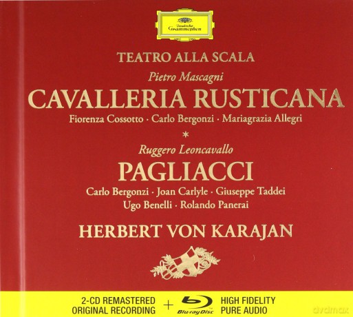 Herbert Von Karajan: Mascagni Cavaleria Rusticana [Blu-Ray]+[2CD]