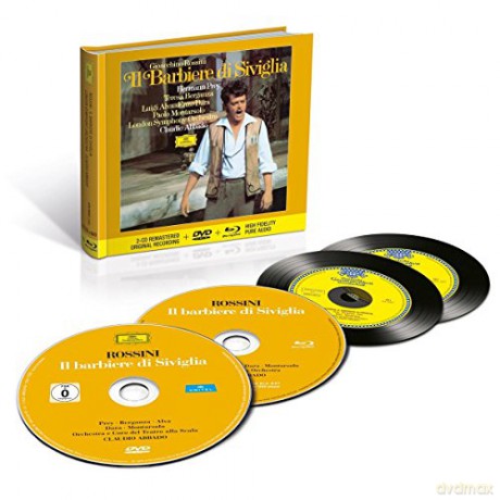 Claudio Abbado: Rossini Il Barbiere Di Siviglia [Blu-Ray]+[DVD]+[2CD]