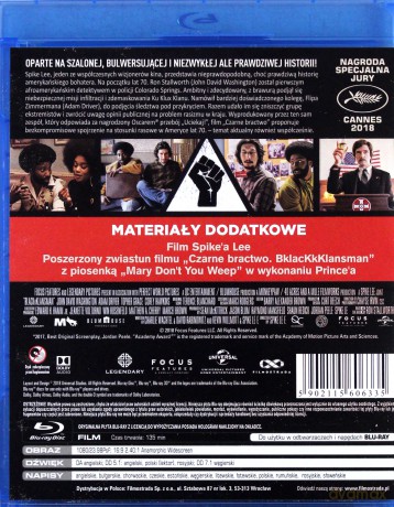 Czarne Bractwo. BlacKkKlansman [Blu-Ray]