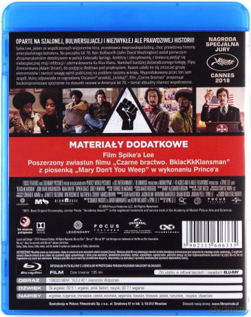 Czarne Bractwo. BlacKkKlansman [Blu-Ray]