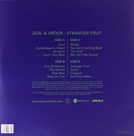 Zeal And Ardor: Stranger Fruit [2xWinyl]