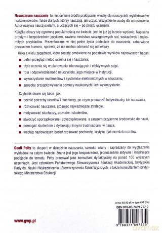 Nowoczesne nauczanie. Praktyczne wskazówki i techniki dla nauczycieli, wykładowców i szkoleniowców - Petty Geoff [KSIĄŻKA]