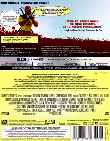 Deadpool 2 (steelbook) [Blu-Ray 4K]+[2xBlu-Ray]