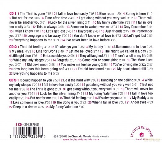 Chet Baker: Sings (digipack) [3CD]