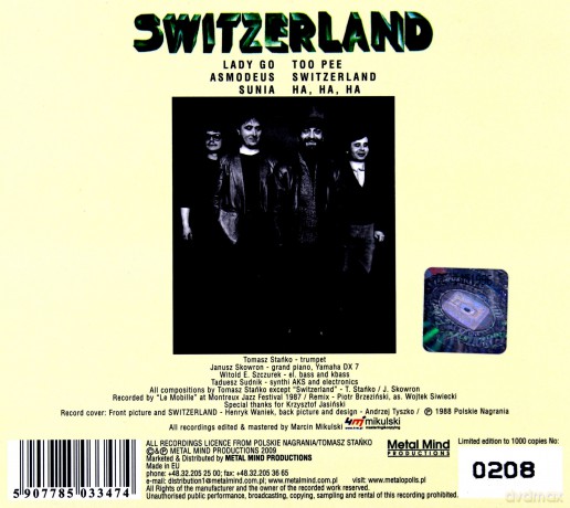 Tomasz Stańko: Freelectronic: Live At Montreaux Jazz Festival 1987, Switzerland (Remastered) (digipack) [CD]