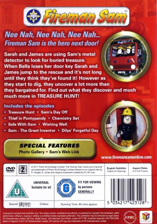 Fireman Sam Treasure Hunt [DVD]