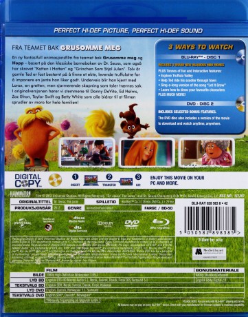 Lorax [Blu-Ray]+[DVD]