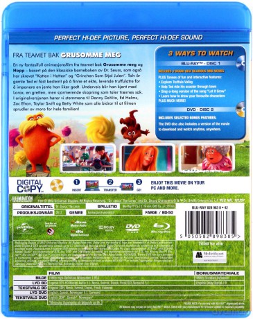 Lorax [Blu-Ray]+[DVD]