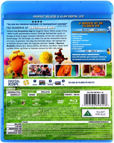 Lorax [Blu-Ray]+[DVD]
