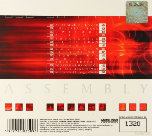Theatre Of Tragedy: Assembly (Remastered + Bonus Tracks) (digipack) [CD]