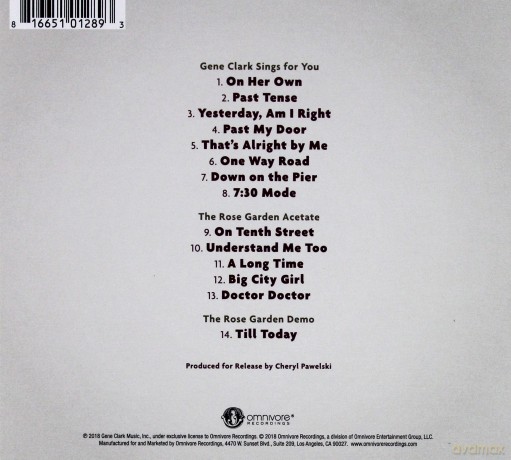 Gene Clark: Gene Clark Sings For You [CD]