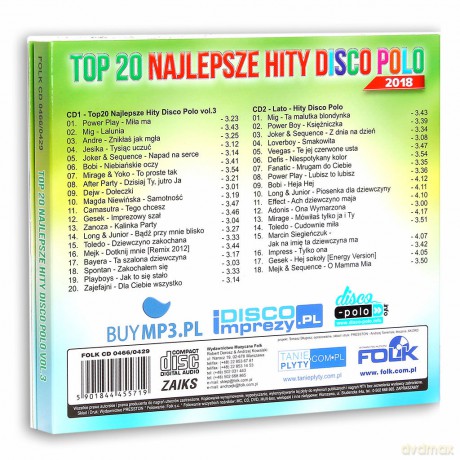 Top 20 Najlepsze Hity Disco Polo vol. 3 [2CD]