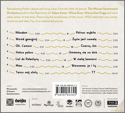 Warszawska Orkiestra Sentymentalna: Umówmy się na dziś  [CD]