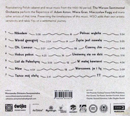 Warszawska Orkiestra Sentymentalna: Umówmy się na dziś  [CD]