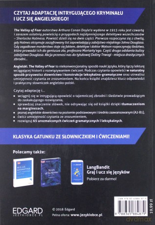 Angielski kryminał z ćwiczeniami - The Valley of Fear - Arthur Conan Doyle [KSIĄŻKA]