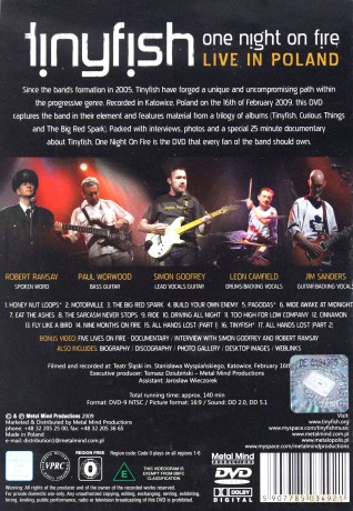 Tinyfish: One Night On Fire [DVD]