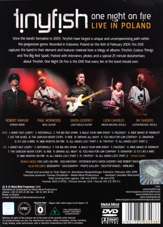 Tinyfish: One Night On Fire  [CD]+[DVD]