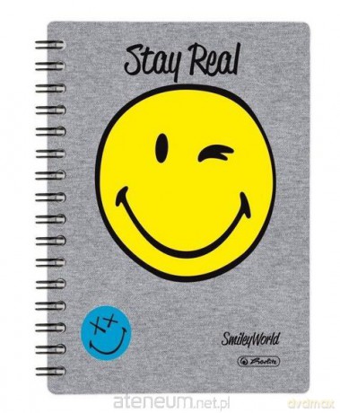 Brulion na spirali A5/100K kratka Smiley Fancy