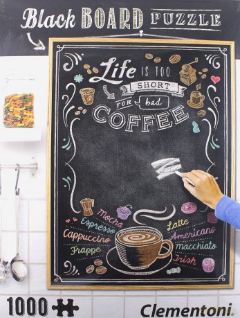CLEMENTONI 1000 el. Blackboard Coffee [PUZZLE]