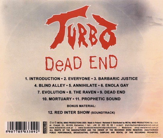 Turbo: Dead End (Remastered + Bonus Tracks) [CD]