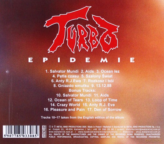 Turbo: Epidemie (Remastered   Bonus Tracks) [CD]