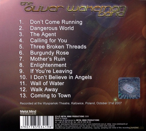 Oliver Wakeman Band: Coming To Town (Limited To 1000 Copies) (digipack) [CD]