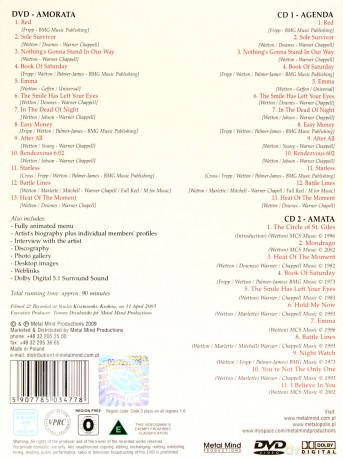 John Wetton: Agenda+Amorata+Amata [BOX] [2CD]+[DVD]