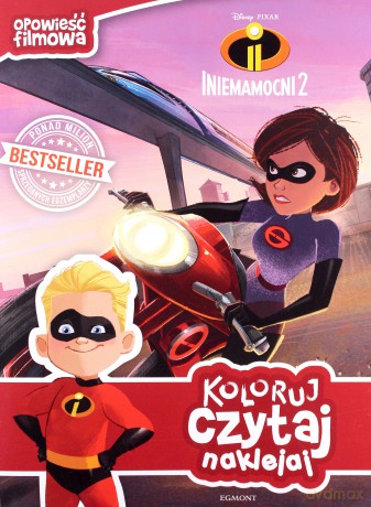 Koloruj, czytaj, naklejaj. Iniemamocni 2 [KSIĄŻKA]