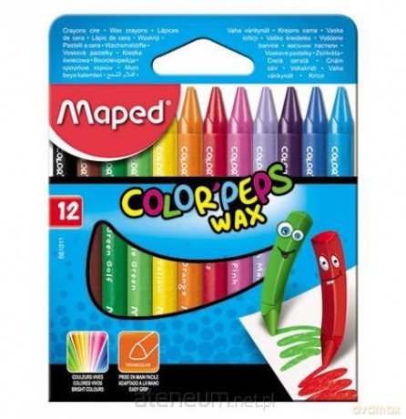 Kredki Colorpeps świecowe 12 kolorów