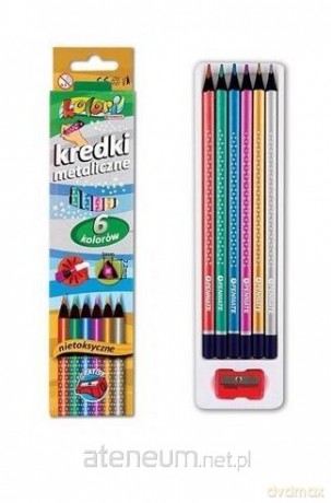 Kredki Premium Kolori 6 kolorów neon