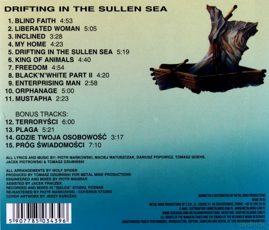 Wolf Spider: Drifting In The Sullen Sea (Remastered + Bonus Tracks) [CD]