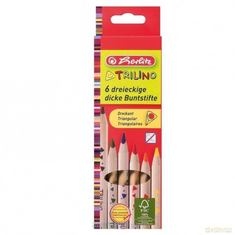 Kredki Trilino 6 kolorów