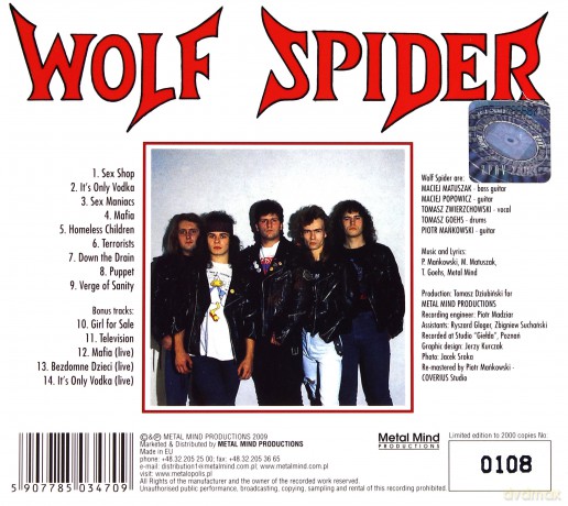 Wolf Spider: Hue Of Evil (Remastered + Bonus Tracks) [CD]