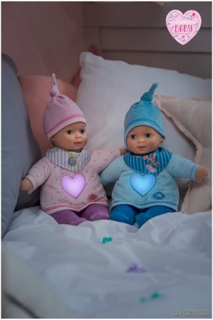 Lalka Baby Świecąca z melodią Dziewczynka 35 cm