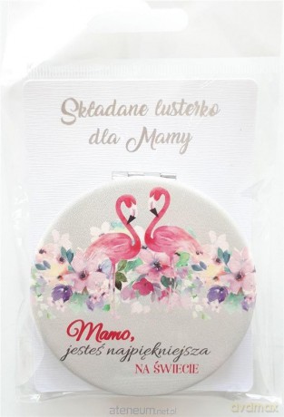 Lusterko składane - Mamo jesteś (szare)