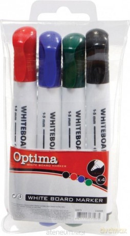Marker do tablic etui 4 szt Optima